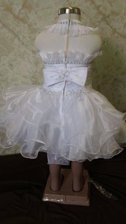 white toddler cupcake dress