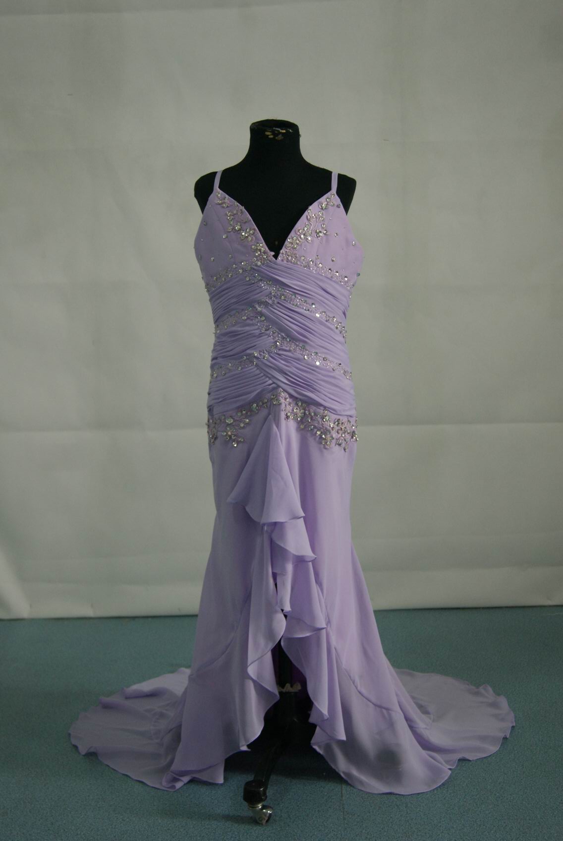 Orchid evening gown