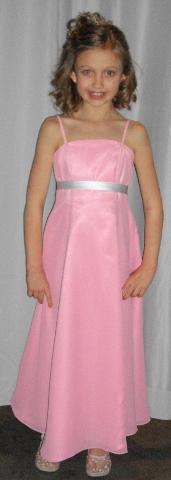 pink chiffon dress 