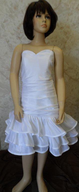 bridesmaid dress with ruffled skirt