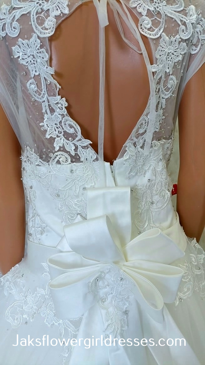 lace open back wedding dress