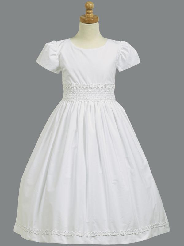 short sleeves communion dresses