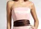 pink brown custom made wedding party dresses