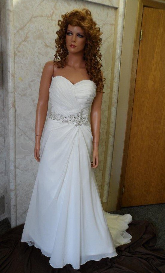figure flattering a-line wedding gown