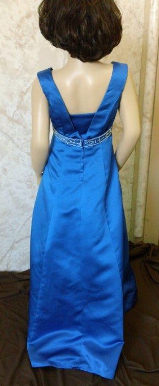 long blue dresses for junior bridesmaids