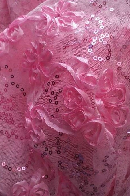 pink ribbon fabric
