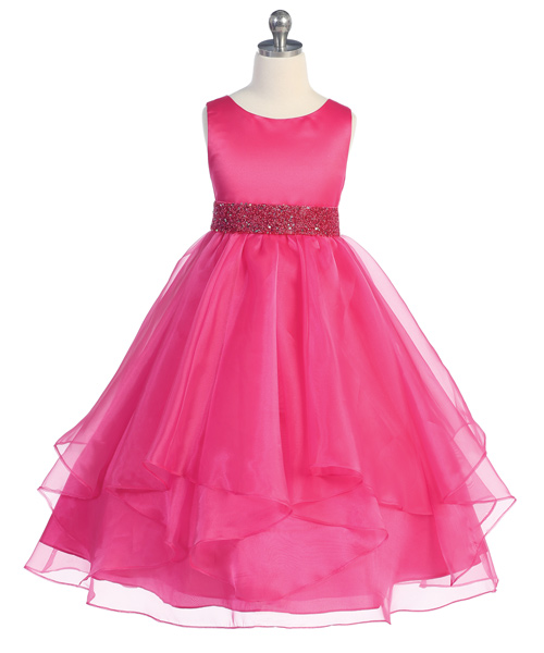 Fuchsia girl dress sale