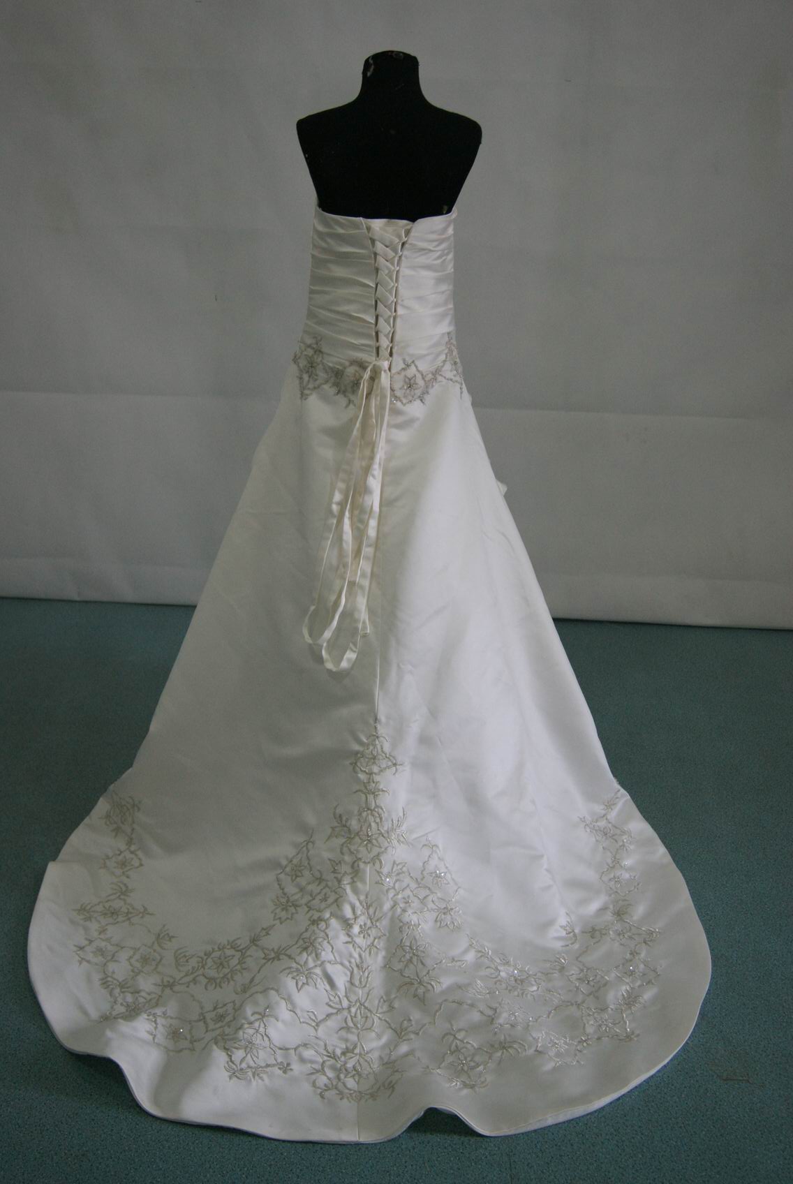 childrens wedding dress with lace up back