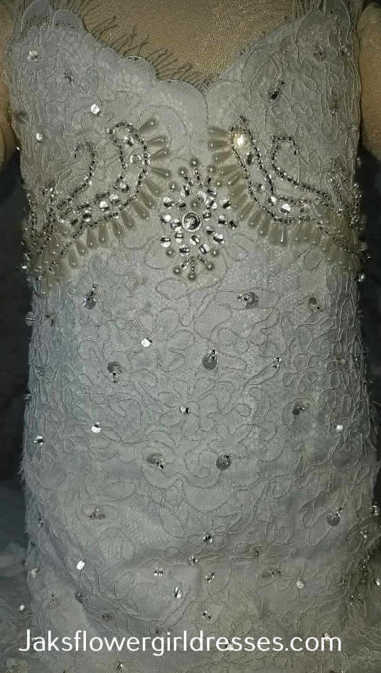 Infant bride dress