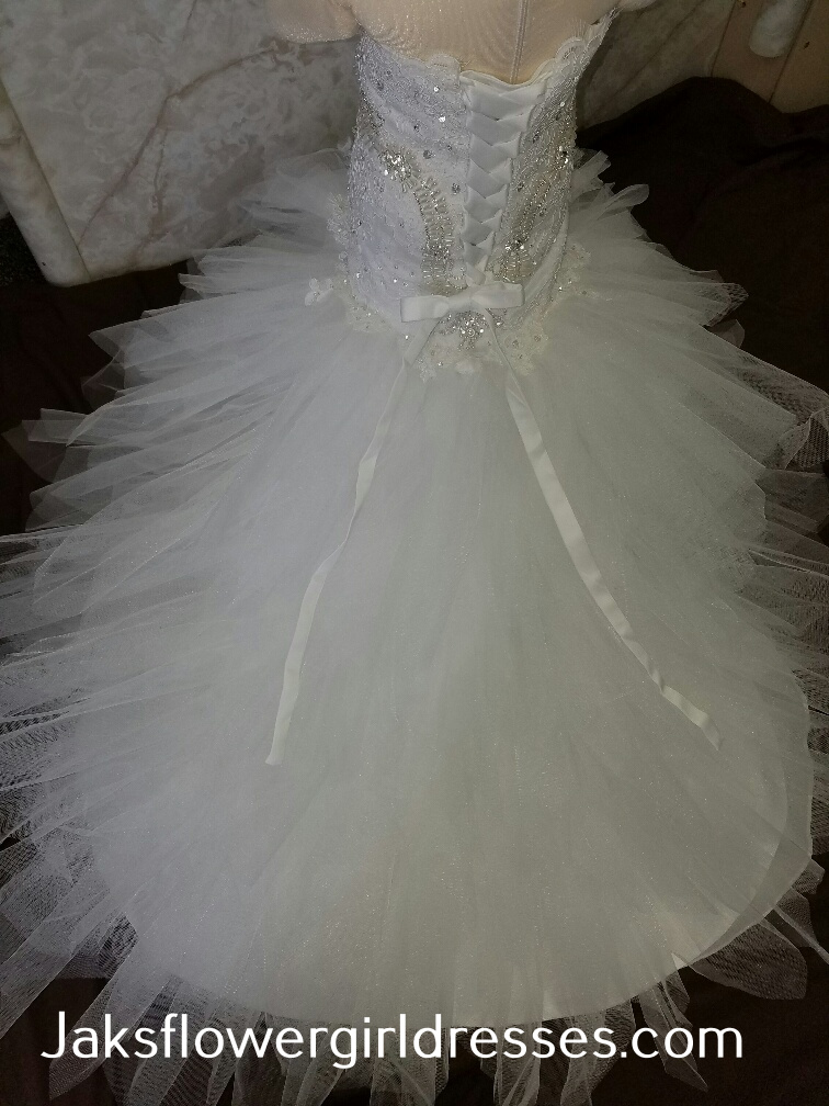 miniature bride dress, fitting for a tiny princess