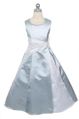 girls size 10 white satin dress $40