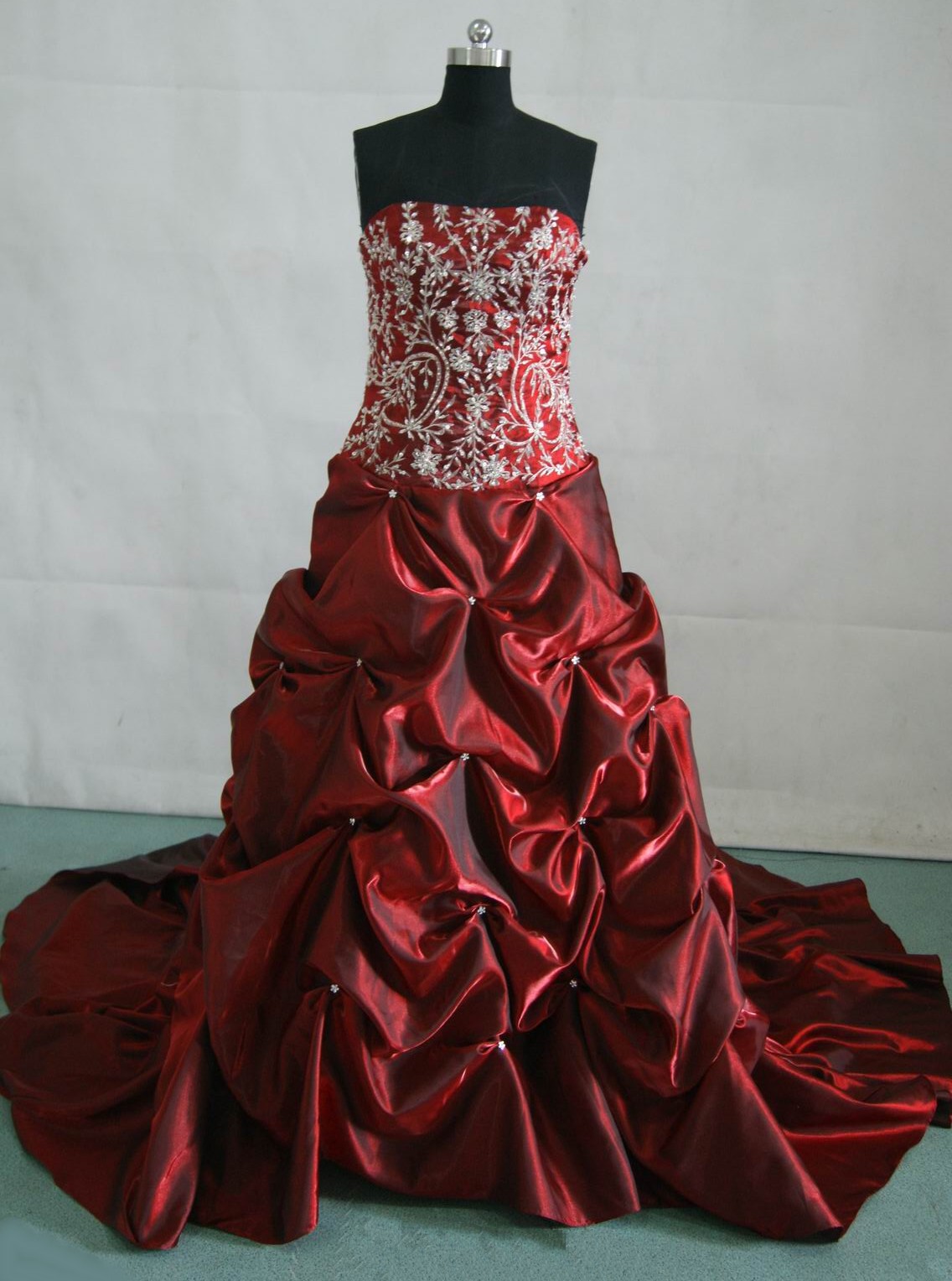 Merlot bridal ball gown