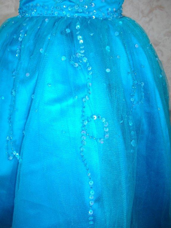blue pageant dress
