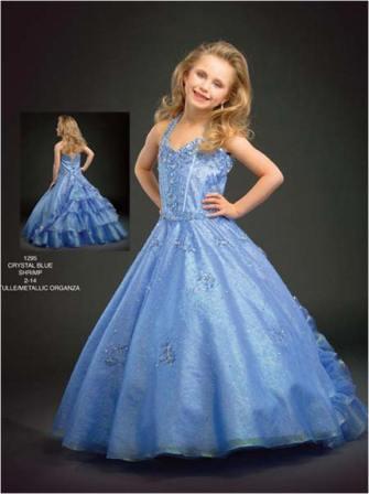Ruffled pageant dresses