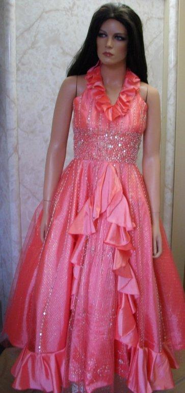 Size 14 coral pageant dress