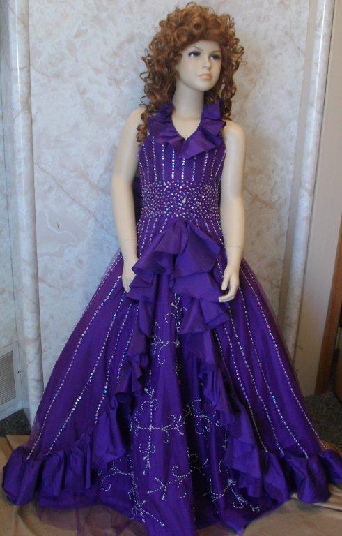 purple grape pageant dress
