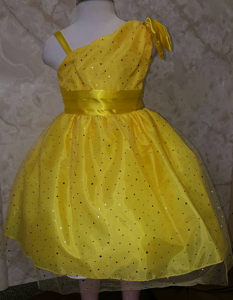 yellow princess dress for girls