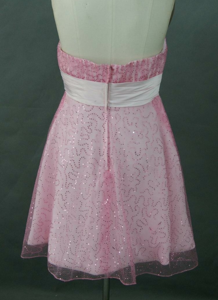 pink short bridesmaid dress