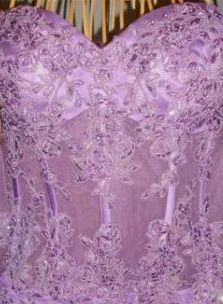 violet illusion dress