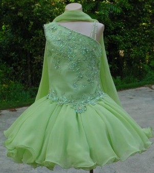 green toddler pageant dresses