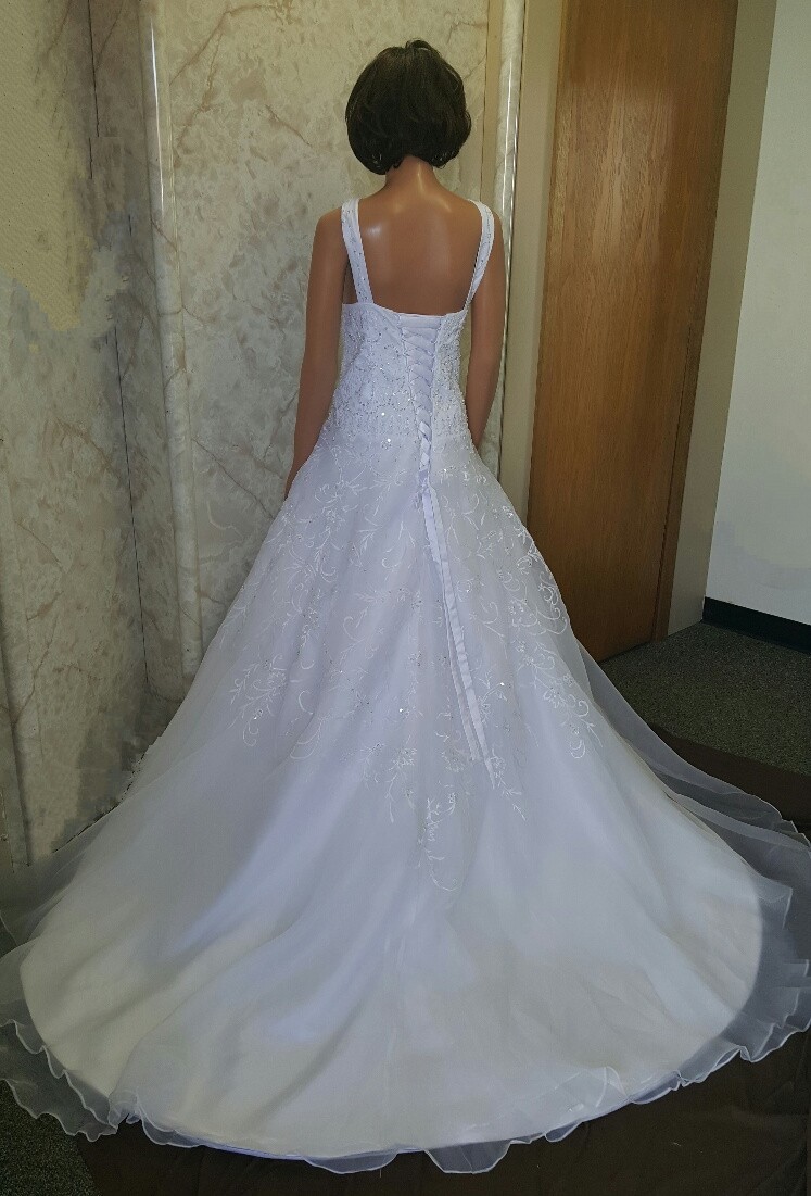 Organza wedding ball gown