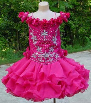 fuschia toddler pageant dresses