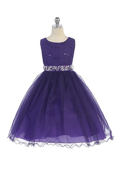 purple sequin dress