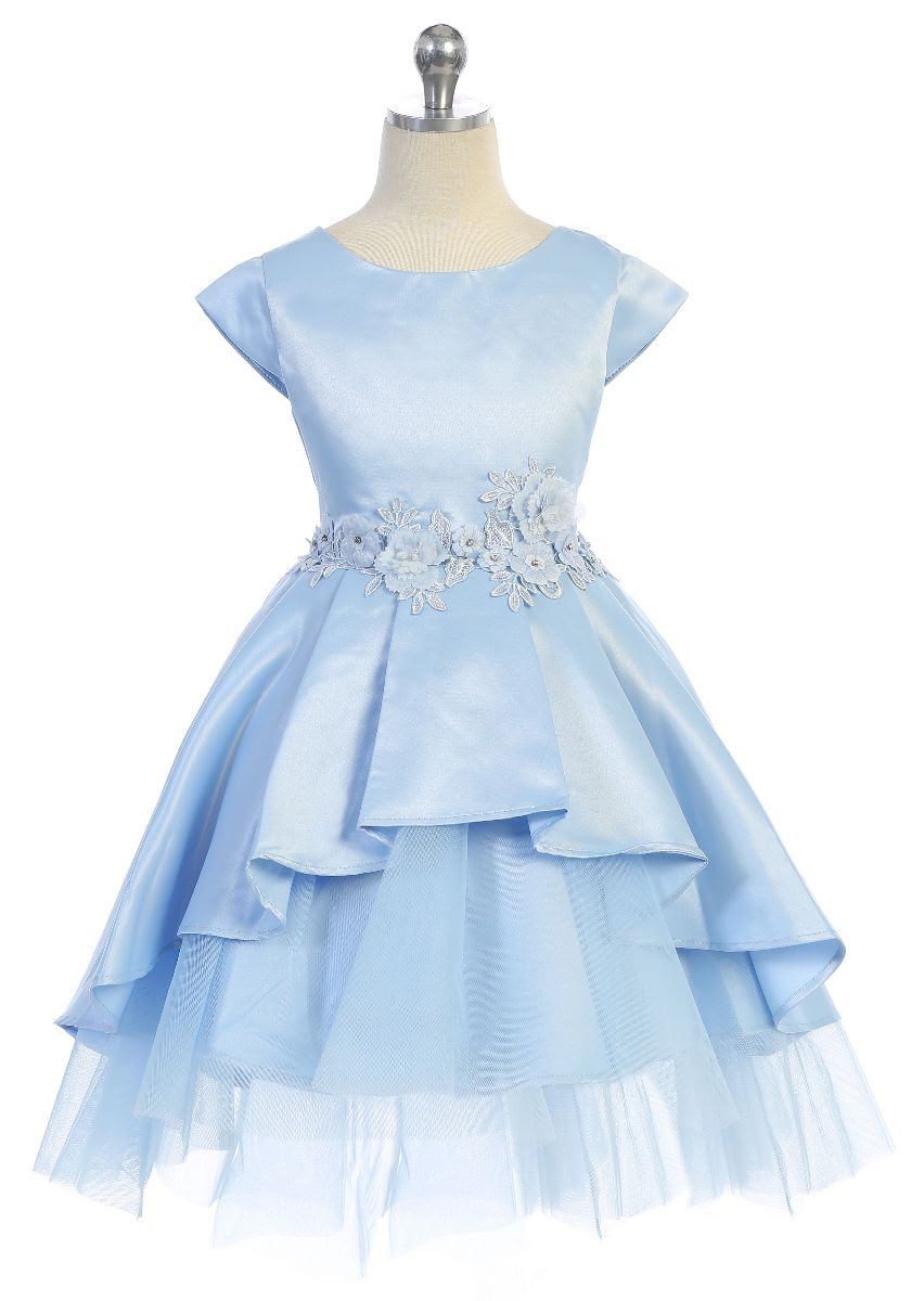 light blue dress