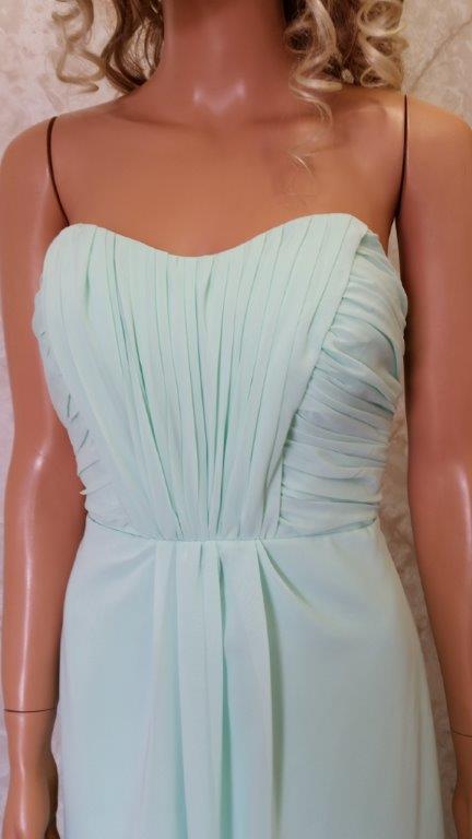 Long mint green bridesmaid dresses