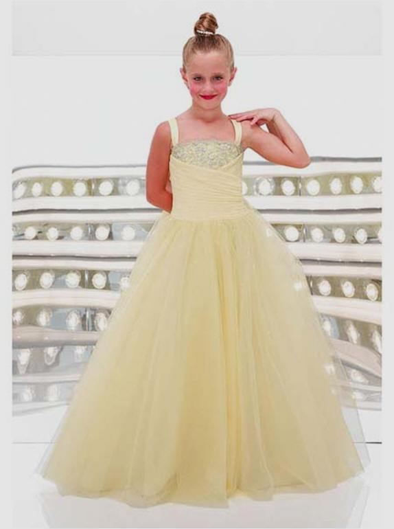 Organza ball gown pageant dress