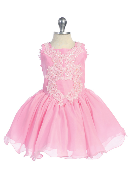 National level age one pink pageant dresses.