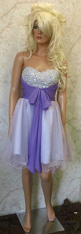 short lilac prom dresses
