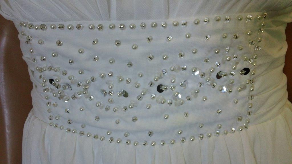ivory handkerchief dress