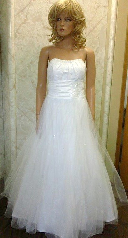 white prom dress