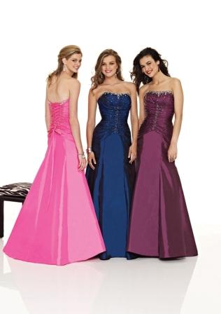 Taffeta Dresses - taffeta prom dresses - pageant dresses.