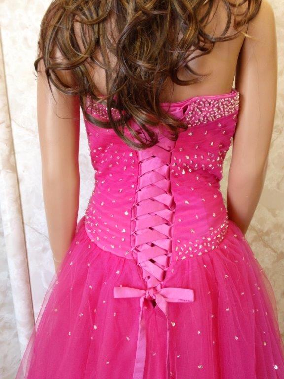 cerise pink prom dresses