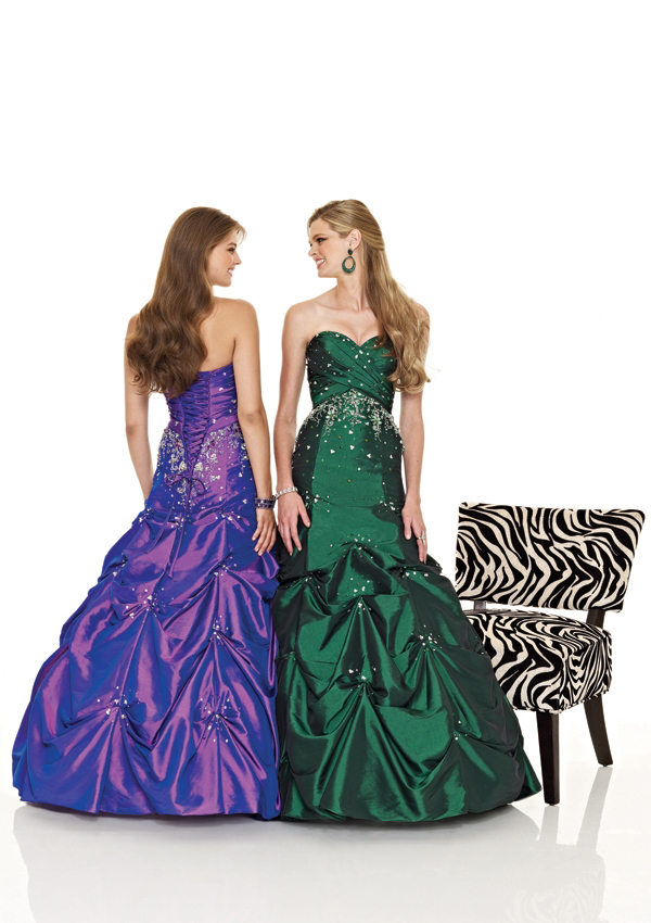emerald green cinderella prom dress
