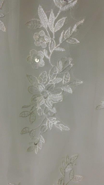 clear beading on lace