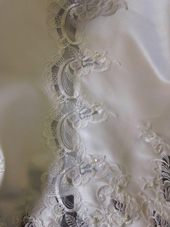cut work lace dress