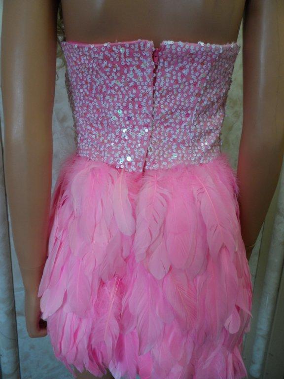 Feather Skirt Mini Dress