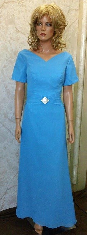 blue mother of the bride dress