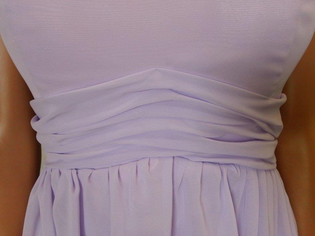 Lilac Chiffon ruched Bridesmaid Dresses