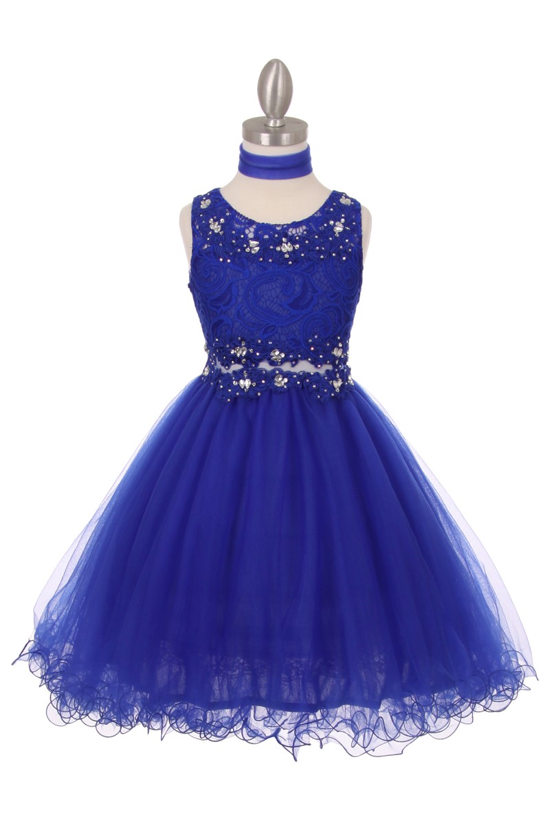 royal blue little girls fancy dresses