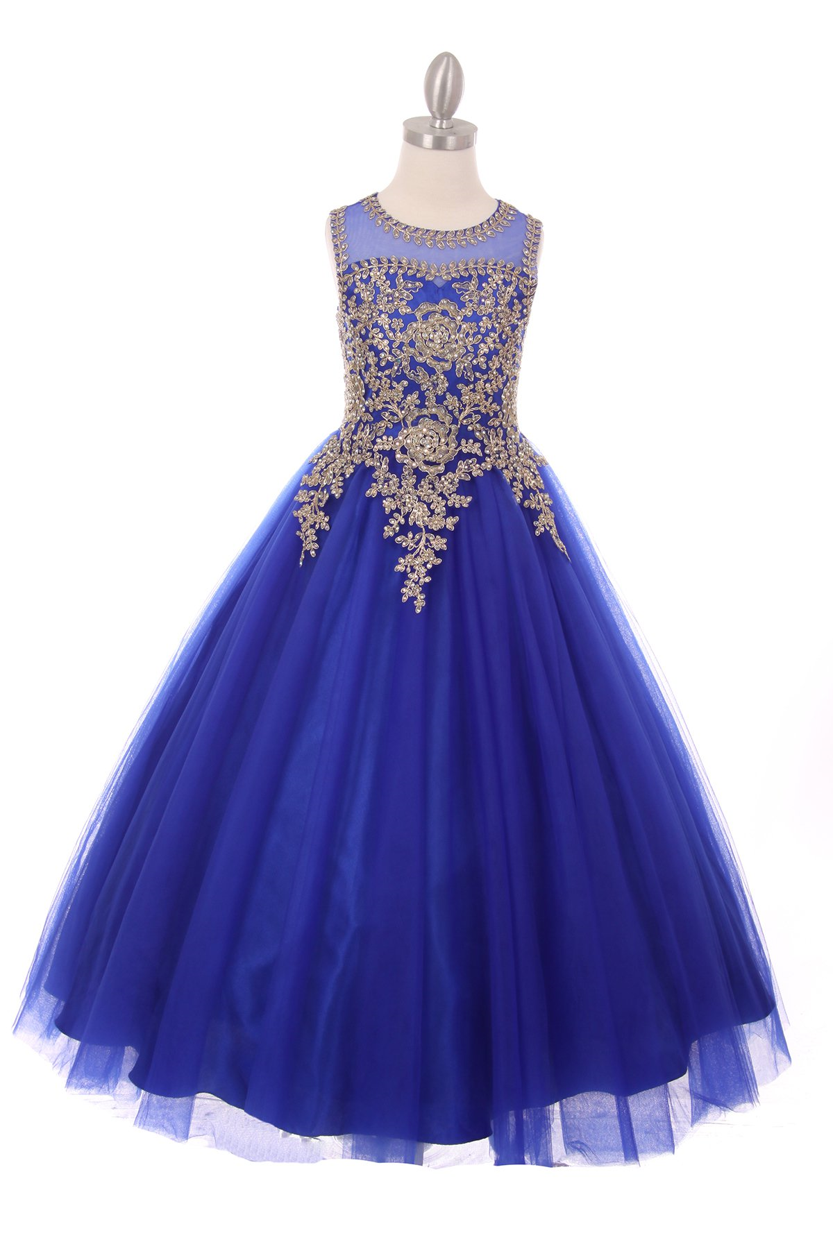 Royal Blue Junior Bridesmaid Ball Gowns