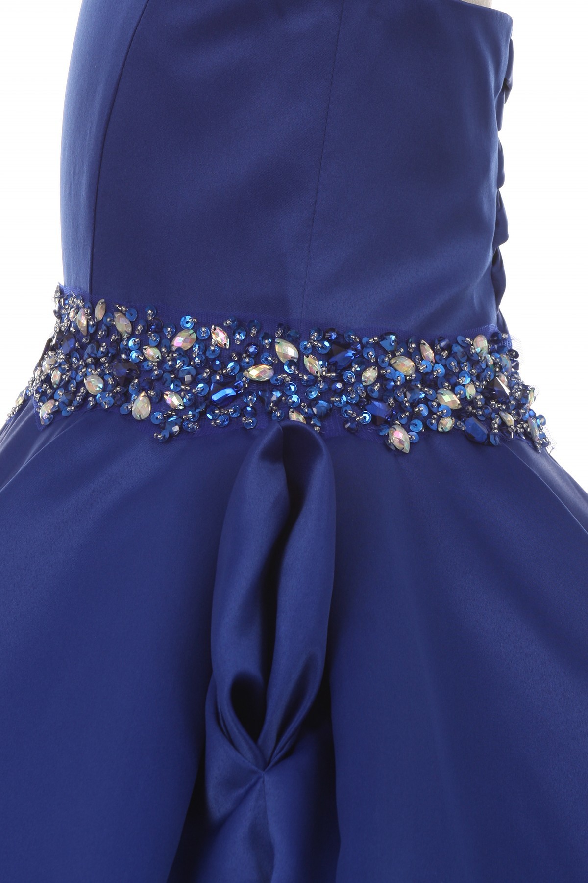 royal blue flower girls dresses with pocket
