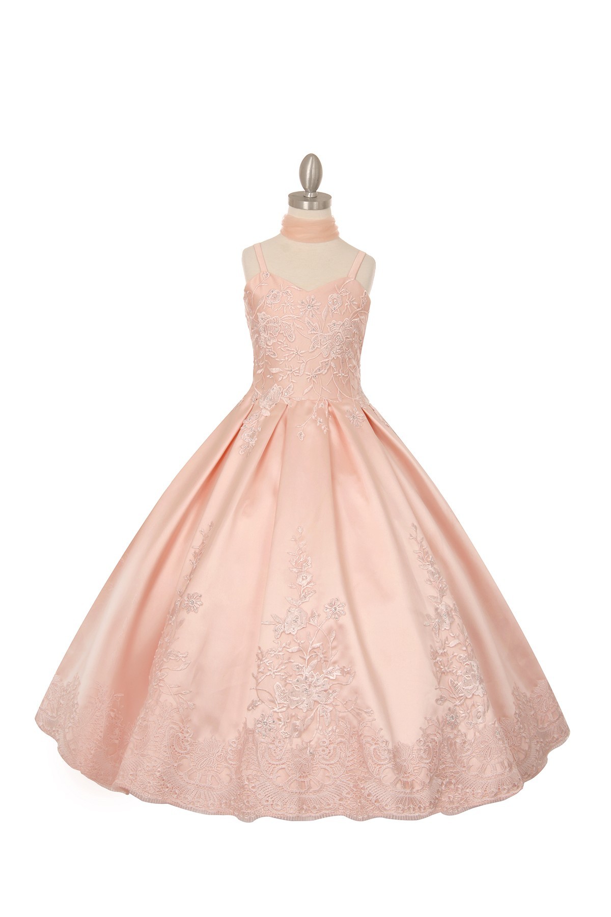 blush junior bridesmaid dresses
