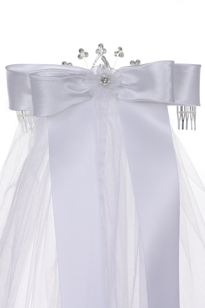 communion veil with comb