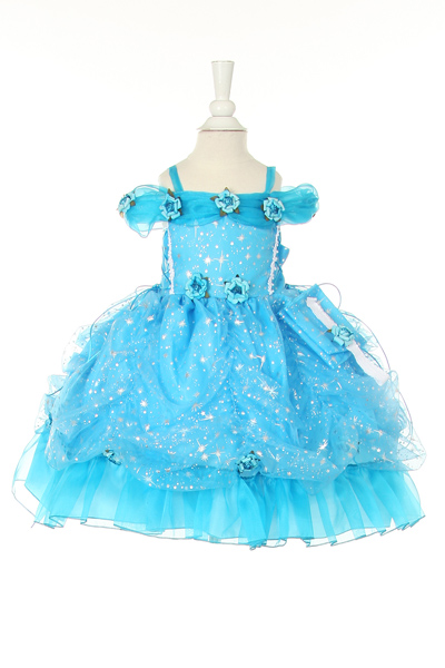 turquoise blue easter dress