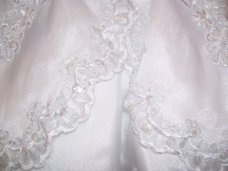baby christening lace skirt