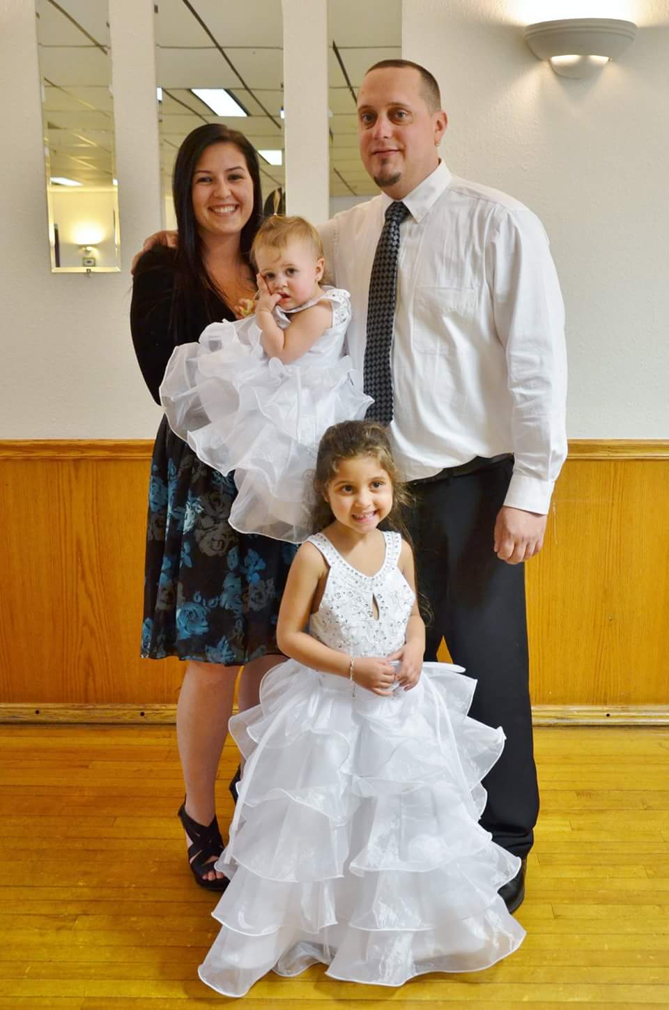matching infant wedding dresses